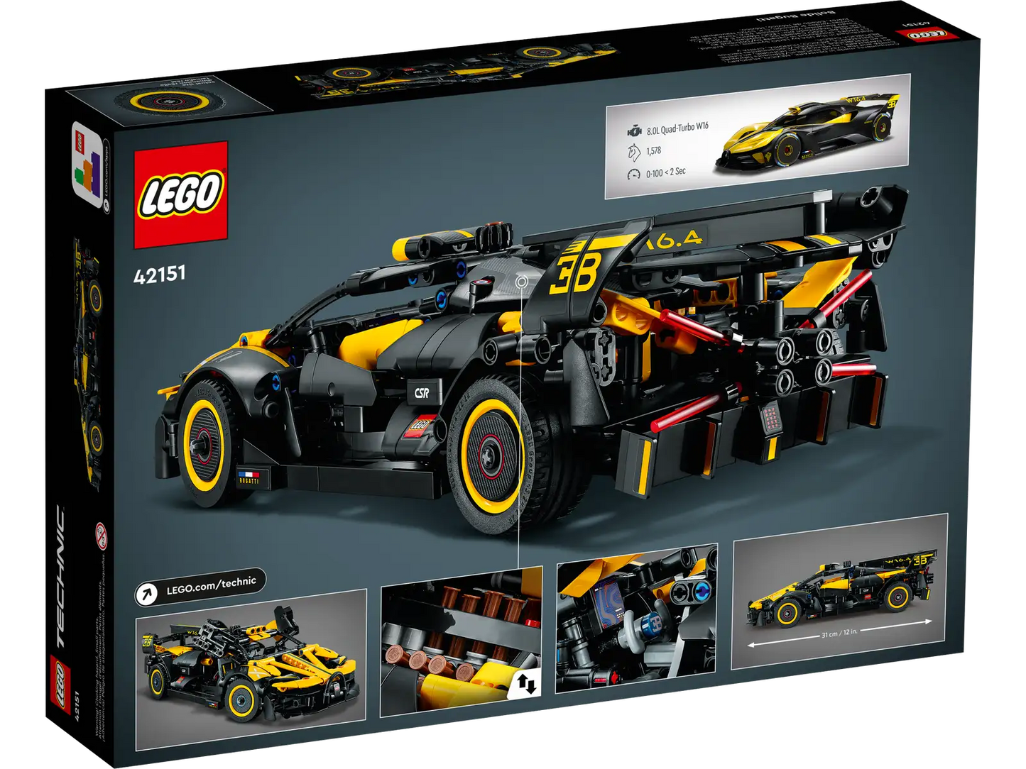 Bugatti Bolide LEGO® - 905 piezas
