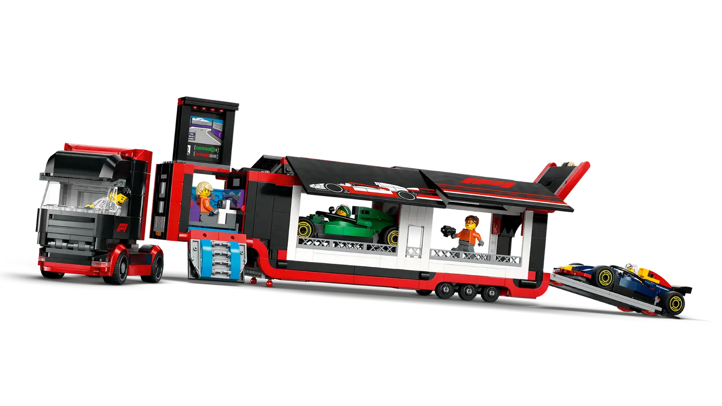 Camión de F1® con Coches de F1® RB20 y AMR24 LEGO® - 1086 piezas