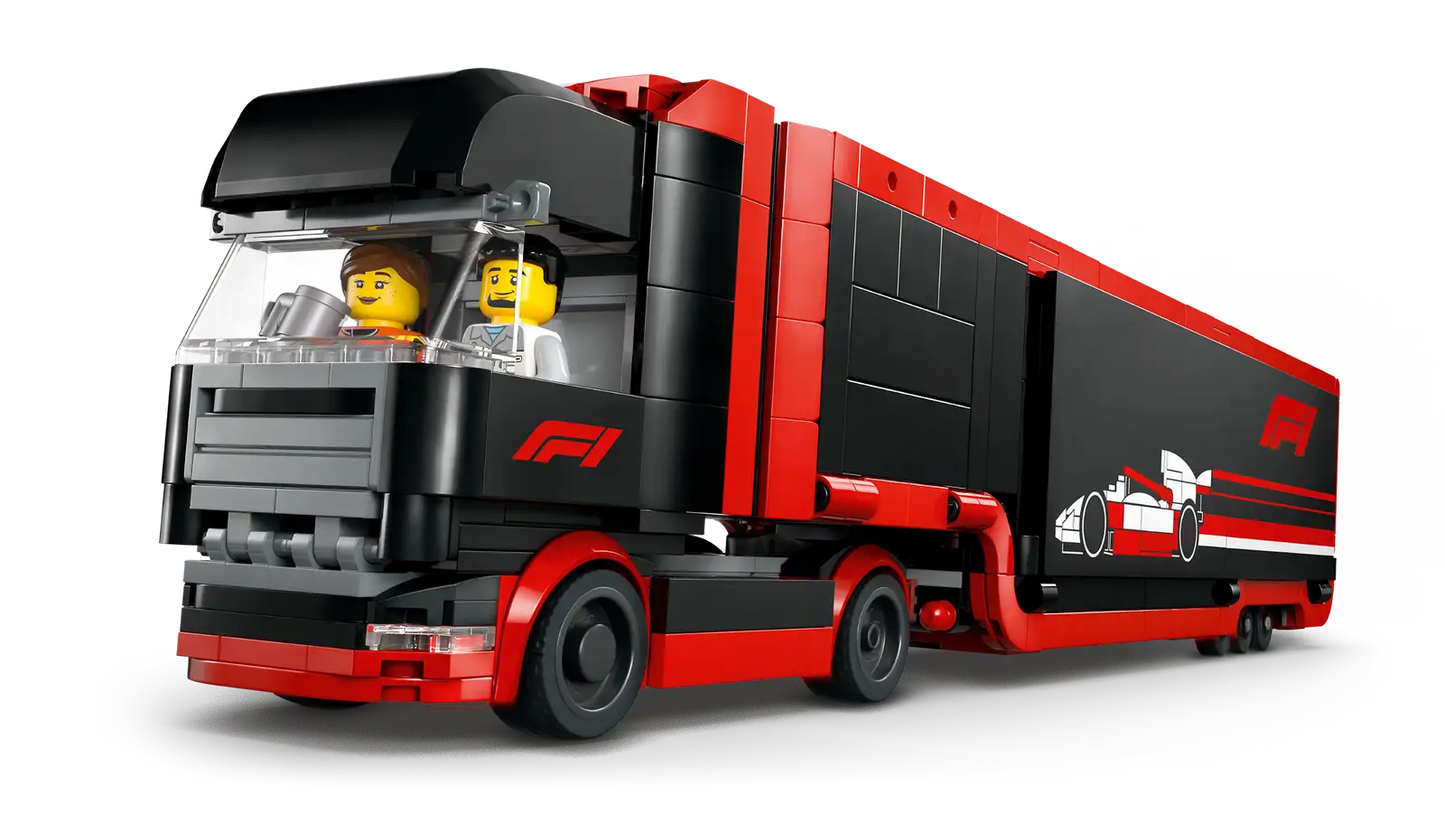 Camión de F1® con Coches de F1® RB20 y AMR24 LEGO® - 1086 piezas