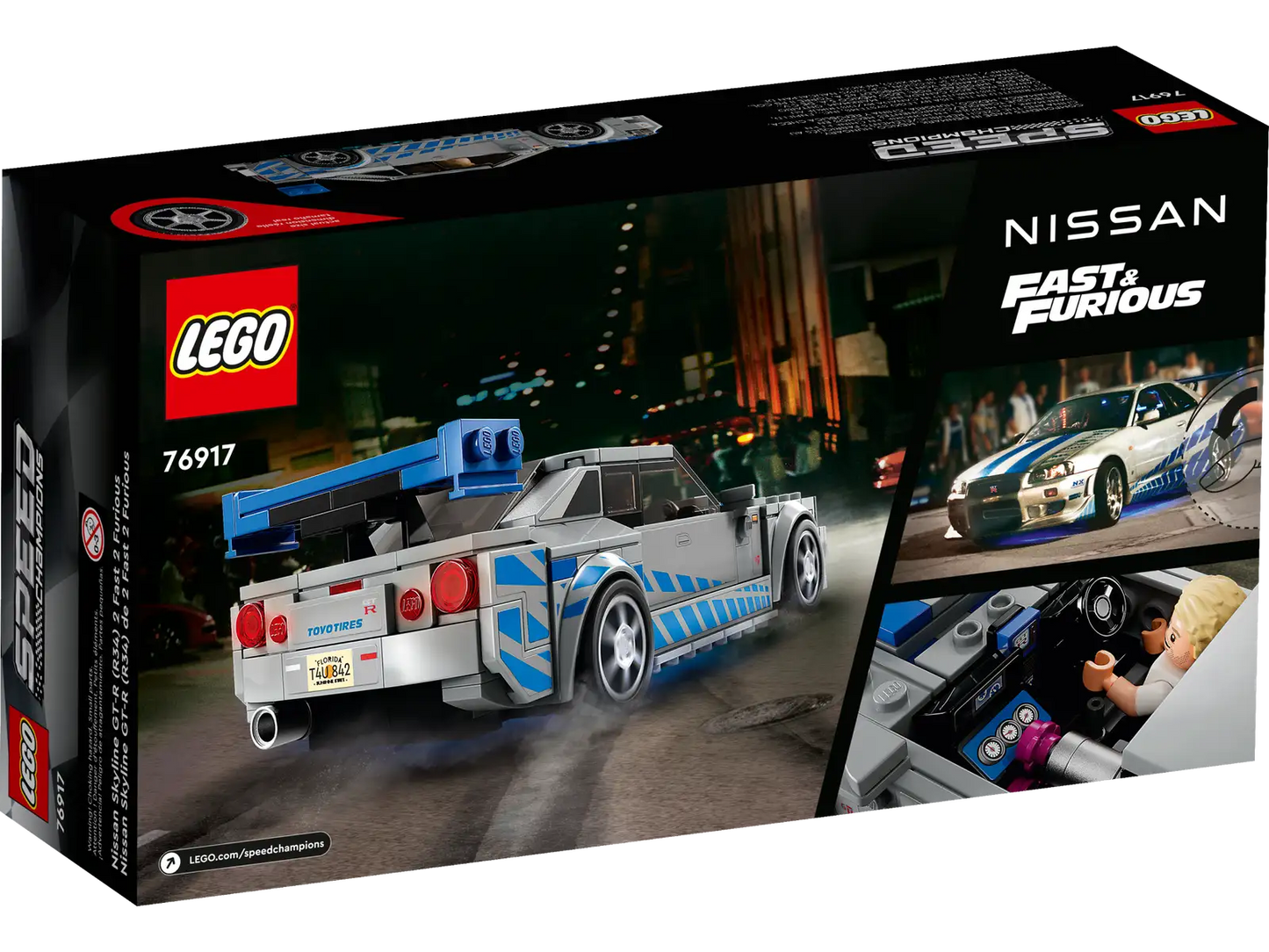 Nissan Skyline GT-R (R34) de 2 Fast 2 Furious LEGO® - 319 piezas