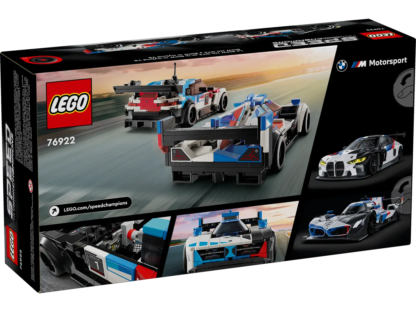Coches de Carreras BMW M4 GT3 y BMW M Hybrid V8 LEGO® - 676 piezas